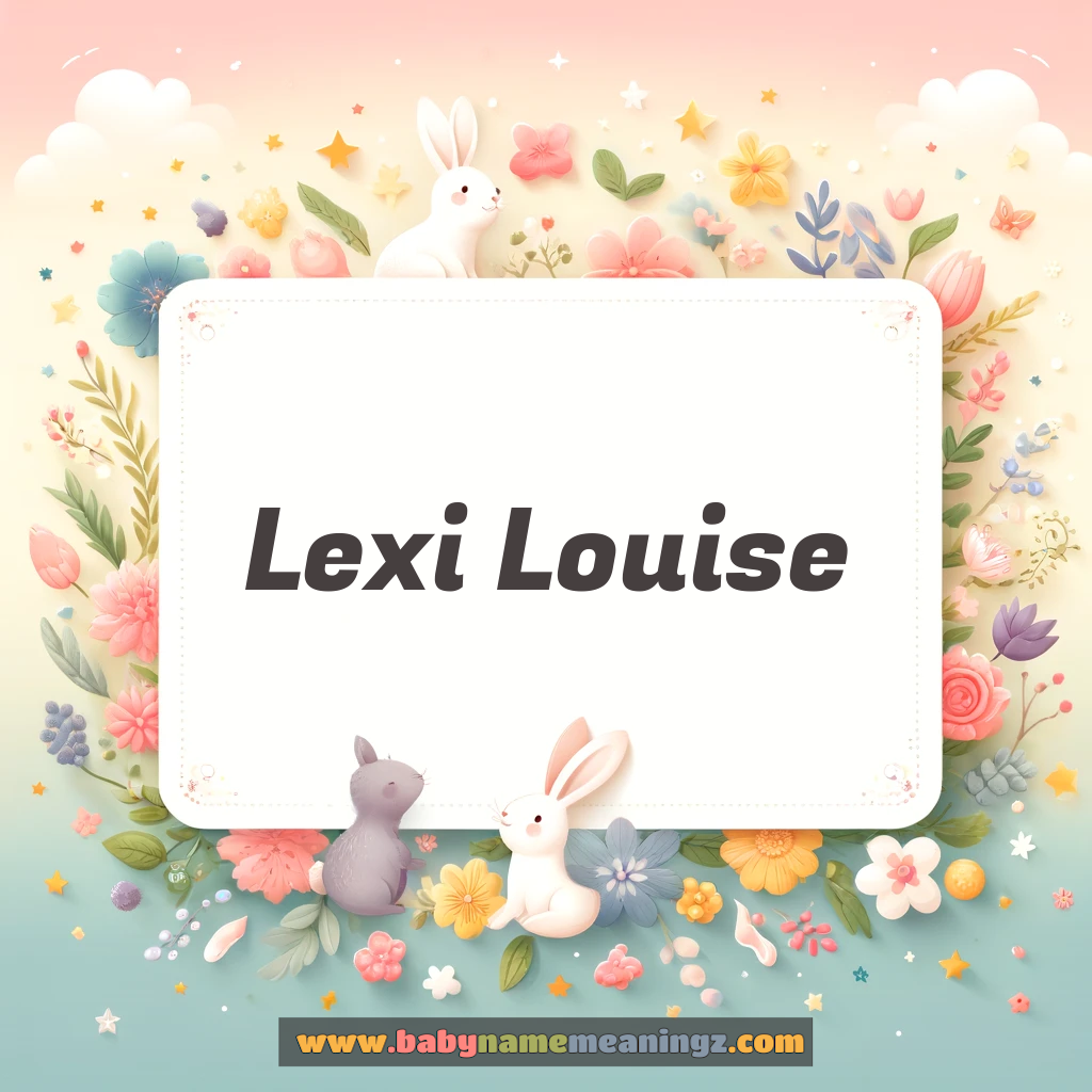 Lexi Louise Name Meaning  ( Girl) Complete Guide
